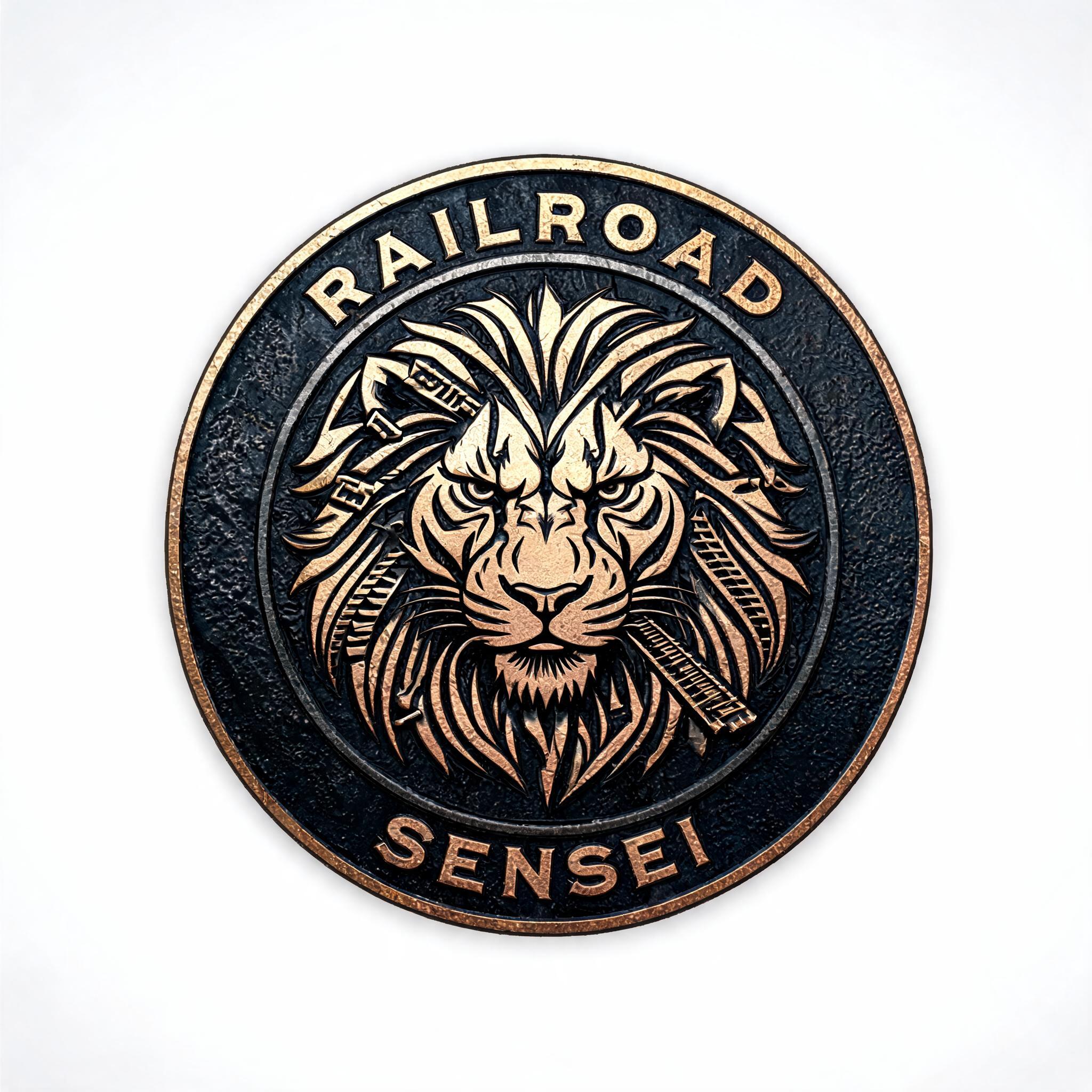 Railroad Sensei lion medallion